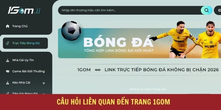 1gom - Trang web soi kèo, tỷ lệ nhà cái miễn phí siêu chuẩn 6 1gom giải mã toàn bộ thắc mắc của người chơi